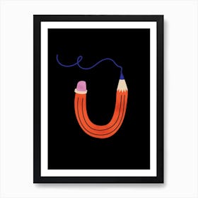 Letter U Alphabet Art Print