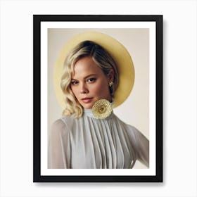 Abbie Cornish Retro Collage Movies Art Print