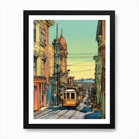 San Francisco Cable Car Art Print