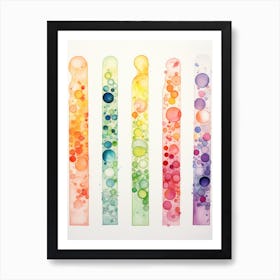 Rainbow Bubbles Art Print