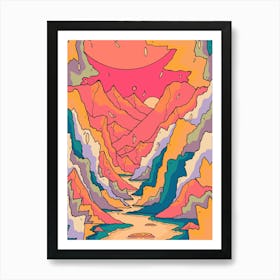 Mountain Trail Art Print