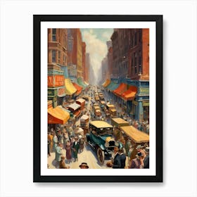 New York City Street Scene 18 Art Print