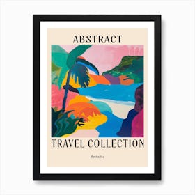 Abstract Travel Collection Poster Barbados 2 Art Print