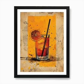 Orange Drink 28 Art Print