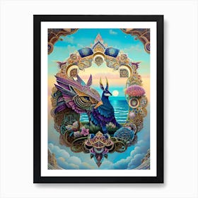 Peacock Art Print