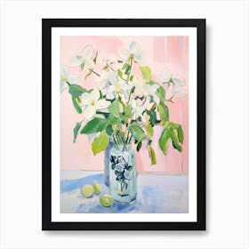 A Vase With Hellebore, Flower Bouquet 3 Art Print