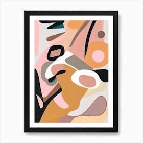 Abstract Force Musted Pastels Art Print