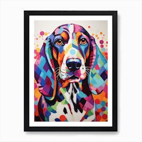 Basset Hound Pop Art Inspired Art Print