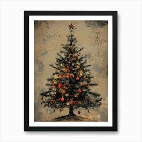 Christmas Tree Canvas Print 2 Art Print