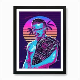 Ilja Dragunov 80s Retro Art Print