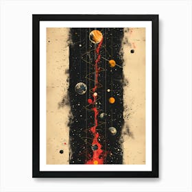 Planets In Space 5 Art Print