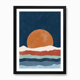 Fall Sunset Art Print