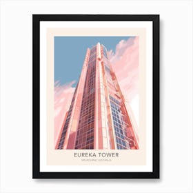 Eureka Tower Melbourne Australia Travel Poster Art Print