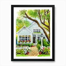 Beautiful Blue House Art Print