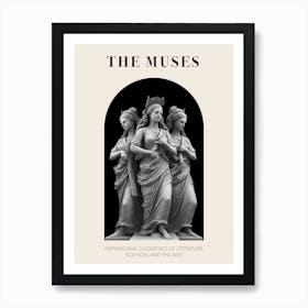 The Muses, Greek Mythology Poster Affiche