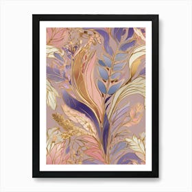 Floral Wallpaper 10 Art Print