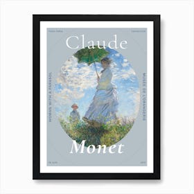 Portrait Of Woman With Parasol, Claude Monet Art Print