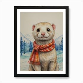 Ferret 9 Art Print