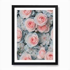 Pink Roses Art Print