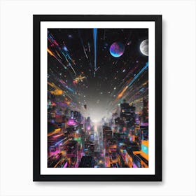 Futuristic City 2 Art Print