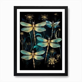 Dragonflies 3 Art Print