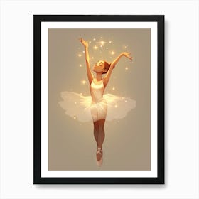 Shimmer Ballerina Art Print