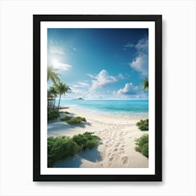 Beach Stock Videos & Royalty-Free Footage 1 Art Print