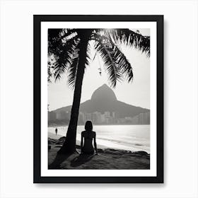 Rio De Janeiro, Black And White Analogue Photograph 1 Art Print