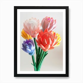 Dreamy Inflatable Flowers Protea 3 Art Print