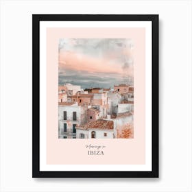 Mornings In Ibiza Rooftops Morning Skyline 2 Art Print