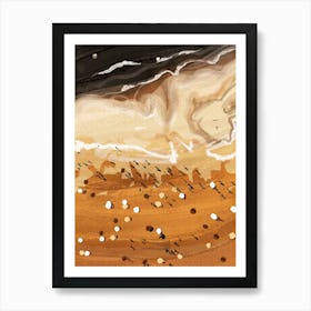 Coffee Beach Art Print