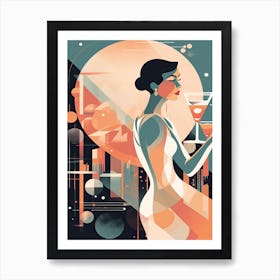 Cosmopolitan Mid Century Modern 3 Art Print