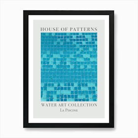 House Of Patterns La Piscine Water 13 Art Print