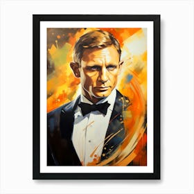 Daniel Craig (2) Art Print