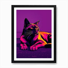 Feline Creative Cat Illustration 31 1 Art Print