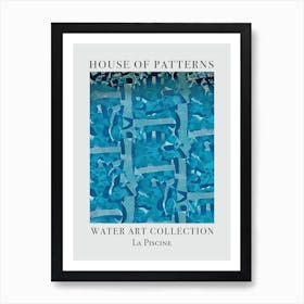 House Of Patterns La Piscine Water 16 Art Print