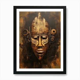 Tutsi Tales - African Masks Series Art Print