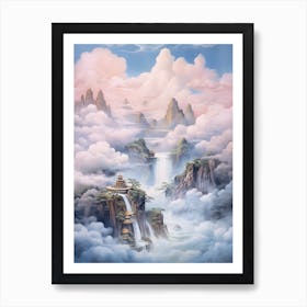 Chinese Waterfall Art Print