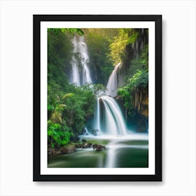 Saen Saep Waterfall, Thailand Realistic Photograph (2) Art Print