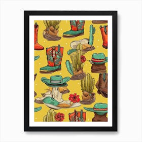 Western Pattern 6 Art Print