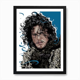 Jon Snow Game of Thrones Art Print