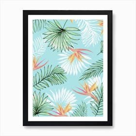 Tropic Palm In Art Print