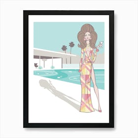 Palm Springs Housewife Art Print