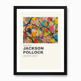 Museum Poster Inspired By Jackson Pollock 1 Art Print