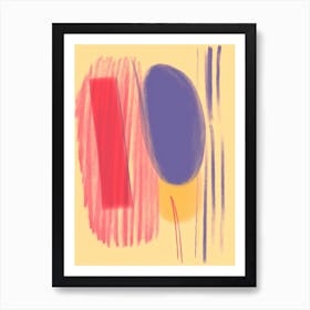 Balance Pastel Colours Abstract 1 Art Print