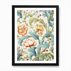 Floral Wallpaper 50 Art Print