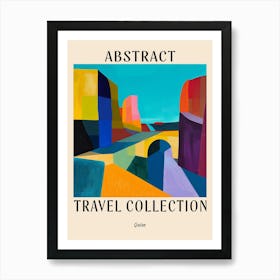 Abstract Travel Collection Poster Qatar 2 Art Print