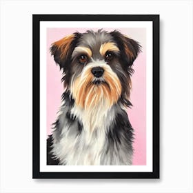 Lhasa Apso Watercolour Dog Art Print