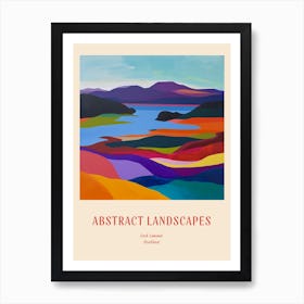 Colourful Abstract Loch Lomond Scotland 2 Poster Art Print