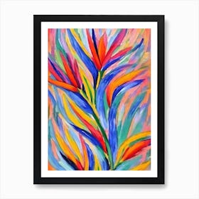 Bird Of Paradise  Matisse Style Flower Art Print